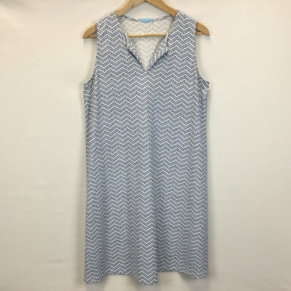 J. McLaughlin Ellison Catalina Cloth Sleeveless Geometric Pattern Shift Dress - Picture 1 of 10